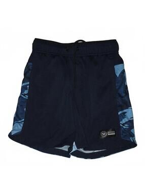 Athletic Boys's Navy Blue Athletic Shorts with Camouflage Side Panels Size M